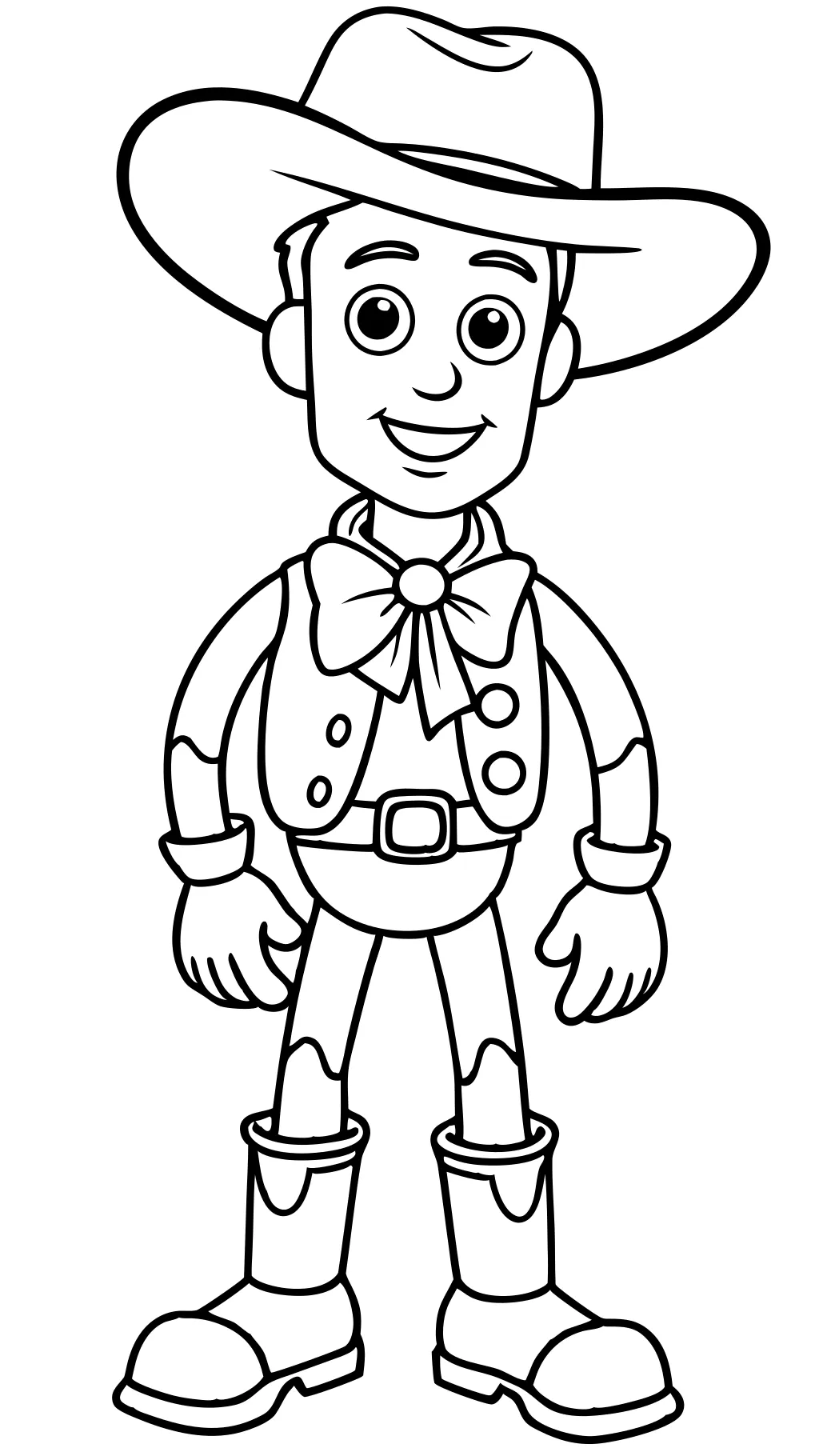 Página para colorear de Woody Toy Story